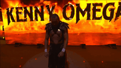 Wrestler Kenny Omega GIF