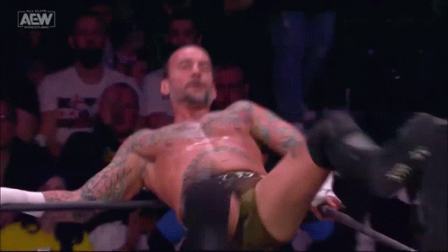 Wrestler Laying On Ground In Ring GIF