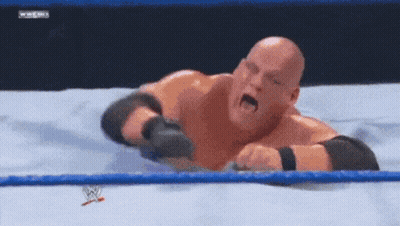 Wrestler Lying On Ring GIF