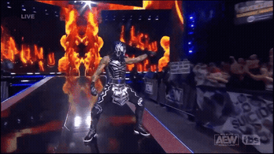 Wrestler On Stage Saying Live GIF