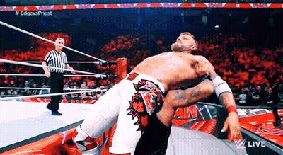 Wrestler Pinned By Another Wrestler With Referee GIF