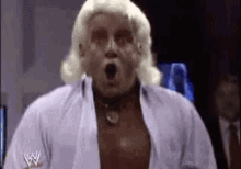 Wrestler Ric Flair Woo Gasp Reaction GIF
