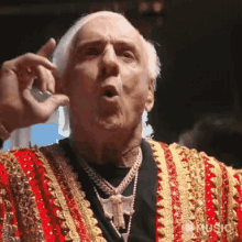 Wrestler Ric Flair Woo Reaction Sound Wave GIF