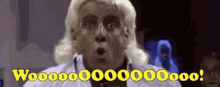 Wrestler Ric Flair Woo Shocked Reaction GIF