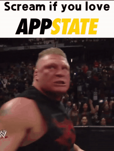 Wrestler Scream If You Love Appstate GIF