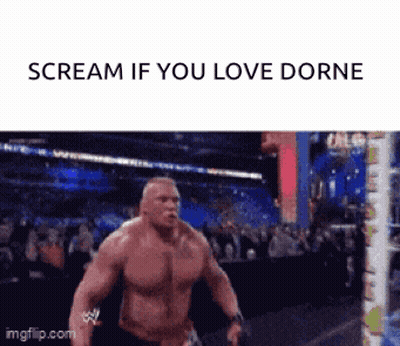 Wrestler Scream If You Love Dorne GIF