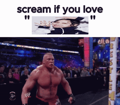 Wrestler Scream If You Love GIF