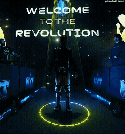 Wrestler Standing In Circle Welcome To Revolution GIF
