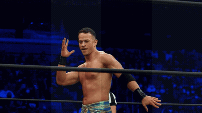Wrestler Standing In Ring GIF