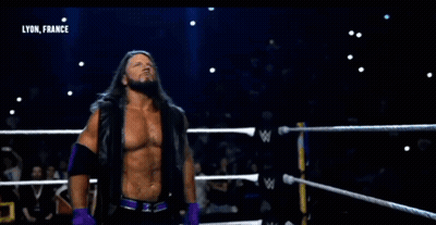 Wrestler Standing In Ring Lyon France GIF