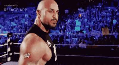 Wrestler Standing In Ring GIF