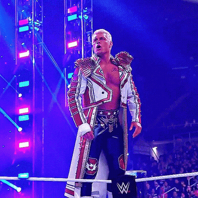 Wrestler Standing In Wrestling Ring GIF