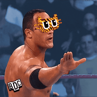 Wrestler With BDC Sticker GIF