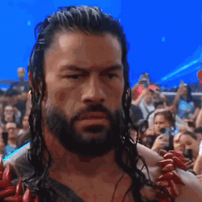 Wrestler With Long Hair And Beard Before Crowd GIF