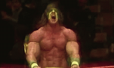 Wrestler With Mask Sitting In Ring GIF