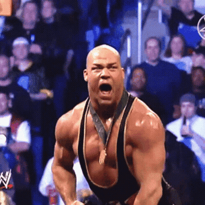 Wrestler With Medal Around Neck Open Mouth GIF