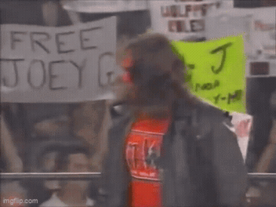 Wrestler With Red Face Paint Free Joey GIF