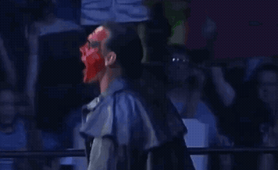 Wrestler With Red Mask In Ring GIF