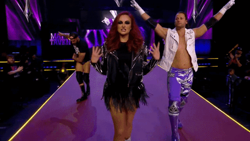 Wrestlers In Ring With Boston Rising Shirt GIF