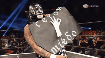 Wrestlers Shaking Hands Number 8 GIF