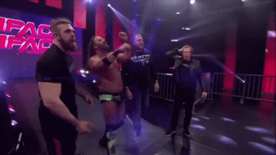 Wrestlers Walking Down Ramp GIF