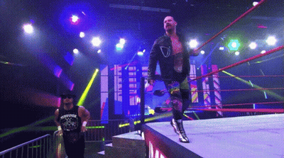 Wrestlers Walking Out Ring Havoc T-Shirt GIF