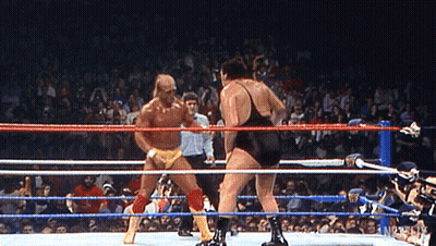 Wrestling Man With Yellow Belt GIF