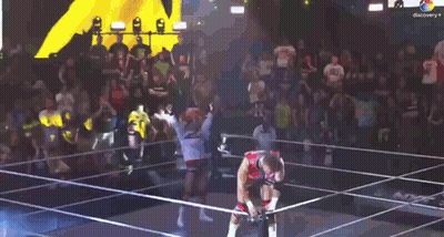 Wrestling Match Broadcast GIF