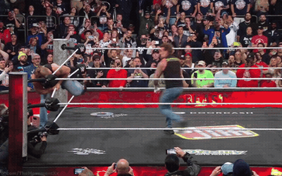 Wrestling Match Crowd Doordash Sign GIF
