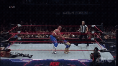 Wrestling Match Live On AEW GIF