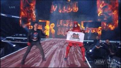 Wrestling Match Live On AEW GIF
