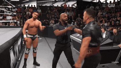 Wrestling Match On CW GIF