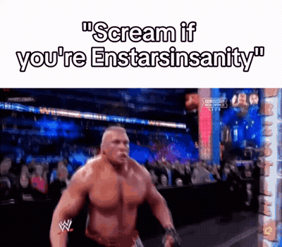Wrestling Match Saying Scream If You're Enstarsinsanity GIF