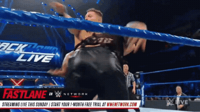 Wrestling Match Streamed Live On Fastlane Sunday GIF