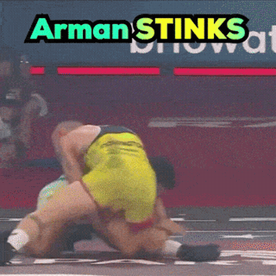 Wrestling Match With Arman Stinks GIF
