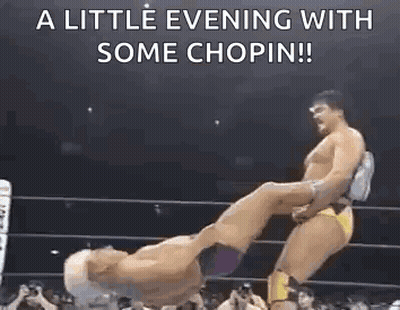 Wrestling Match With Chopin Title GIF