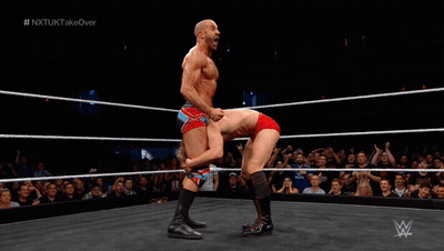 Wrestling Match With NXTUKTakeover GIF