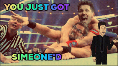 Wrestling Match You Just Got Simeone'd GIF