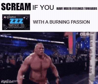 Wrestling Meme Scream If You Have Mixed Feelings GIF
