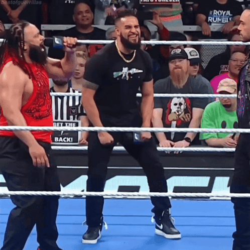 Wrestling Ring Get Back Sign GIF