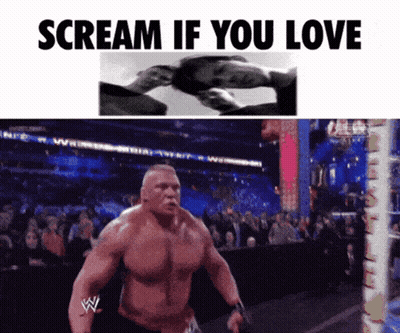 Wrestling Ring Scream If You Love GIF