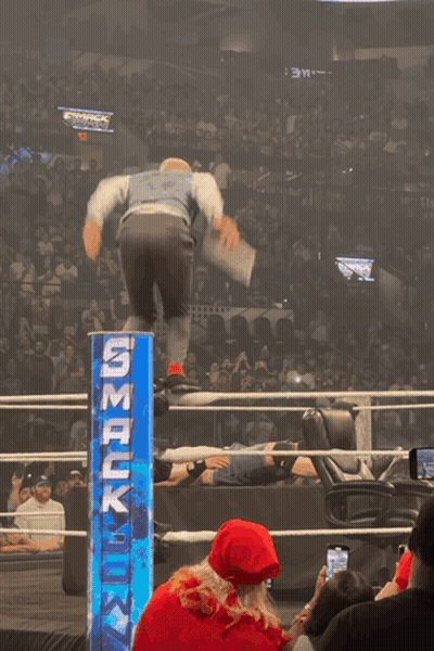 Wrestling Ring Smackdown Sign GIF