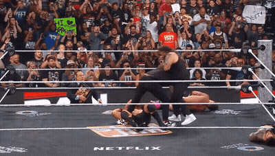 Wrestling Ring With Netflix Sign GIF