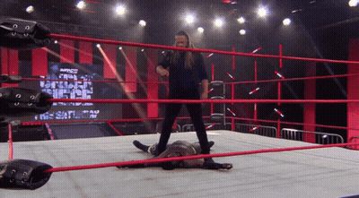 Wrestling Ring With Saturday On Screen GIF