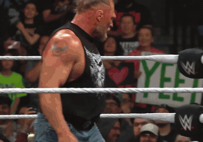 Wrestling Ring With Sign Saying Yee GIF