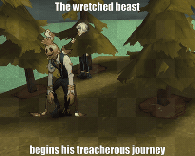 Wretched Beast Begins Treacherous Journey Werewolf GIF
