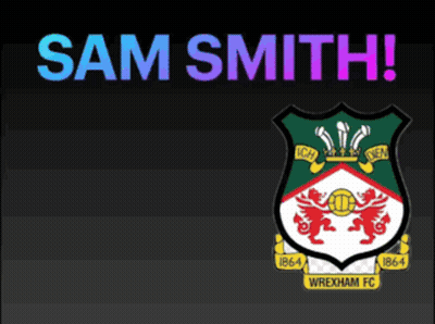 Wrexham FC Logo With Sam Smith GIF