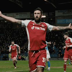 Wrexham Ollie Palmer Arms Wide GIF