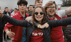 Wrexham Super Fans Scream GIF