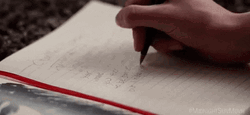 Writing Bella Thorne GIF